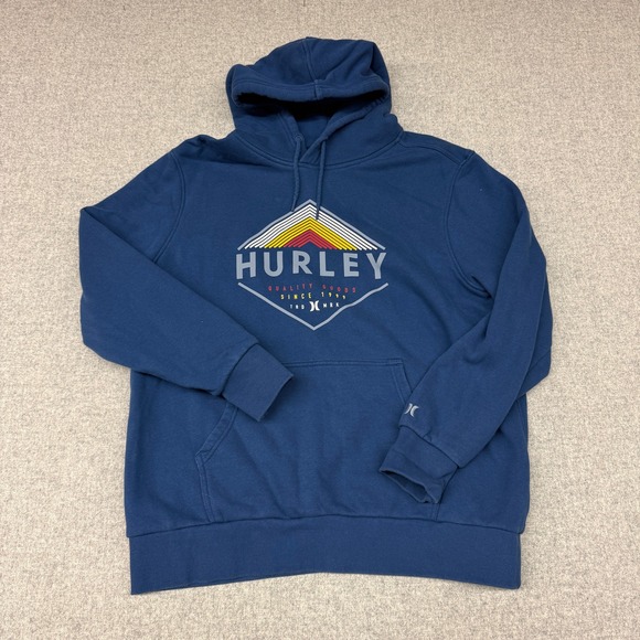Hurley Other - Hurley | Graphic Pullover Hoodie | XL | Navy Blue | Logo Drawstring Sweatshirt